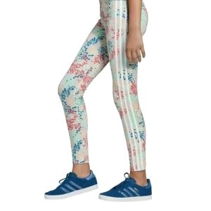 🚀 Adidas Originals 3 Stripe Girls Floral Leggings